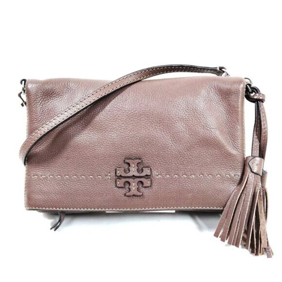 TORY BURCHBrown Leather Shoulder Bag